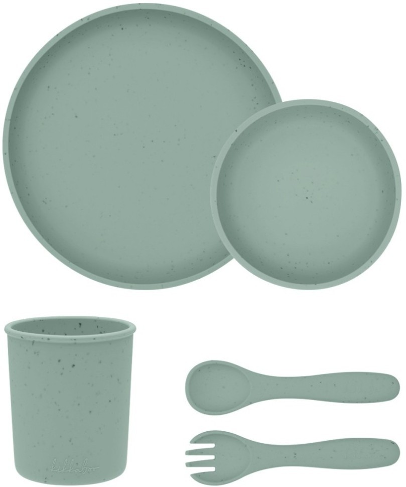 Kikka Boo set za hranjenje 5pcs, Platinum Silicone Sage в Черногории