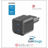 Swissten Travel Charger GaN 2x USB-C 20W PD Black