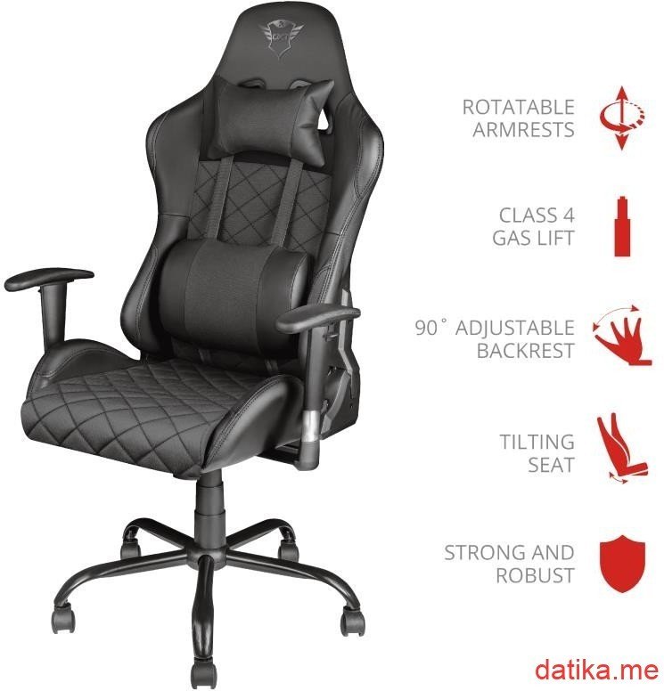 Buy Trust GXT 707R Resto Gaming Chair in Montenegro at a low price