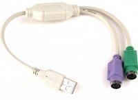 FAST ASIA Adapter USB A (M) - 2xPS/2 (F)