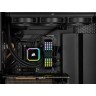 CORSAIR iCUE H100i RGB ELITE Liquid CPU Cooler, AF ELITE Series PWM fans, 240mm, 16 RGB LEDs в Черногории