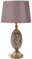 INART LAMPA CERAMIC/METAL TABLE LUMINAIRE PURPLE/GOLD 33X68cm