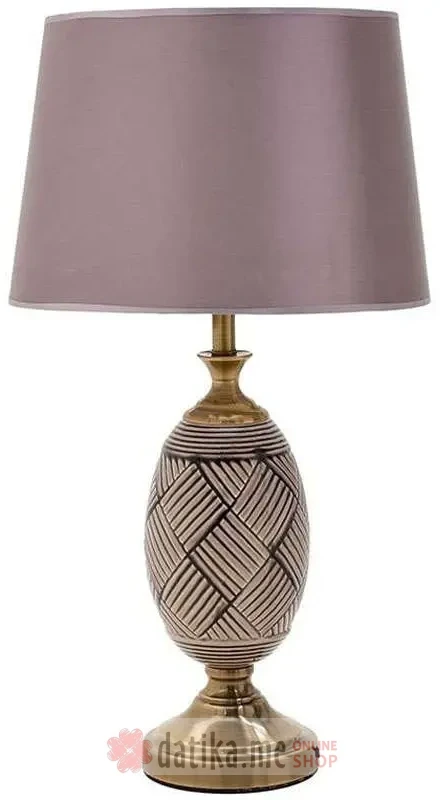 INART LAMPA CERAMIC/METAL TABLE LUMINAIRE PURPLE/GOLD 33X68cm в Черногории