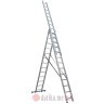 BORMANN BHL5100 Merdevine aluminijumske trodjelne 3x11 step. 812cm 