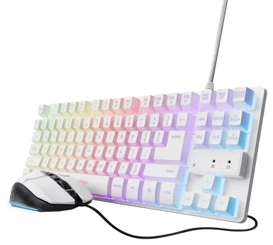 TRUST GXT 798 2-in-1 Gaming set USB-C, USB-A pc, laptop, gaming console white