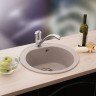 Metalac xVenera Ø90 usadna granitna sudopera sa sifonom bijela (E510/180) в Черногории