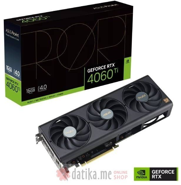 Asus nVidia GeForce GTX 4060 Ti 16GB 128bit, PROART-RTX4060TI-16G