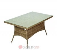Green Bay STO ZA RUCAVANJE OD RATANA BRAON 150×90×75cm