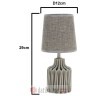 INART LAMPA CERAMIC TABLE LAMP IN GREY COLOR D12Χ29cm в Черногории