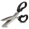 NAVA MAKAZE SA PET OSTRICA ZA SJECKANJE ZACINSKOG BILJA "Misty" 19cm