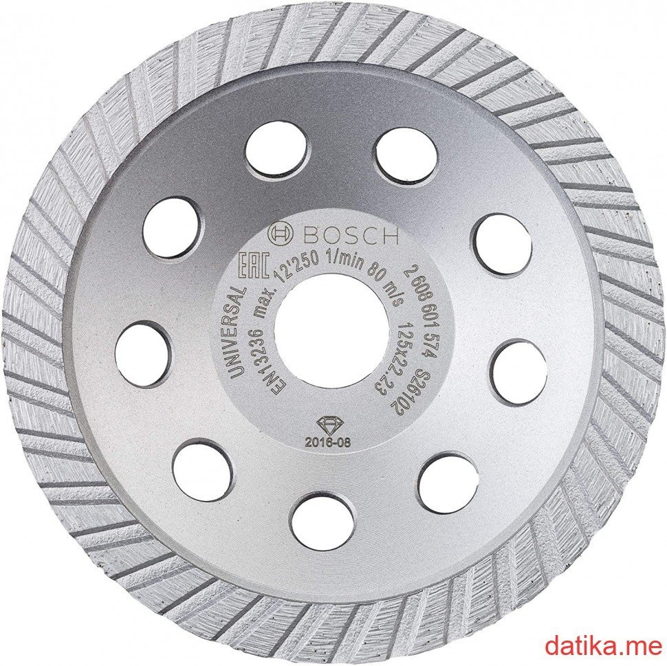 Bosch Dijamantske lončaste ploče 125mm Standard Universal Turbo