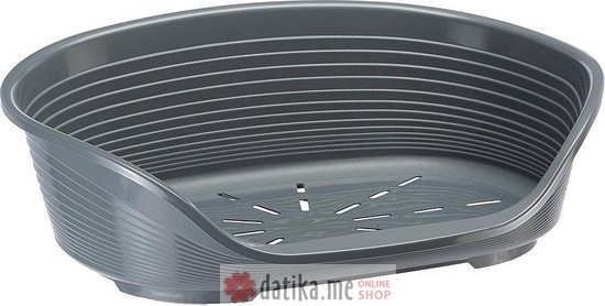 Ferplast SIESTA DELUXE 4 DARK GREY-plasticna lezaljka za pse i mace
