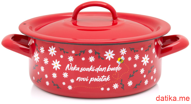 Metalac plitka serpa crvena PCELICA MAJA 18cm/2l