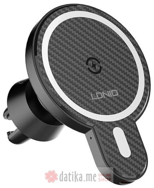 LDNIO MA20 Držač telefona za auto sa Wireless punjacem, Black