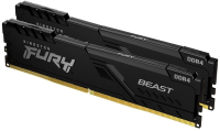 Kingston Fury Beast Black DIMM DDR4 64GB (2x32GB kit) 3600MHz, KF436C18BBK2/64 