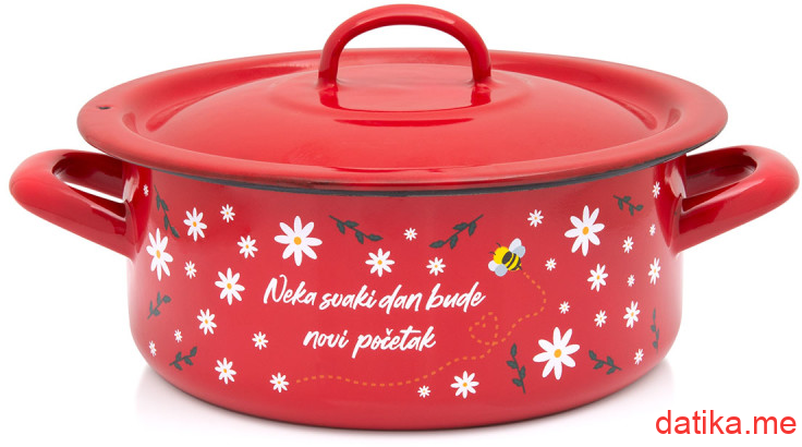 Metalac plitka serpa PCELICA MAJA CRVENA 20cm/2.8l