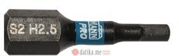 Bormann BHT3670 Bit nastavci udarni S2 2,5mm IMBUS 1/4" 25mm 2kom  в Черногории