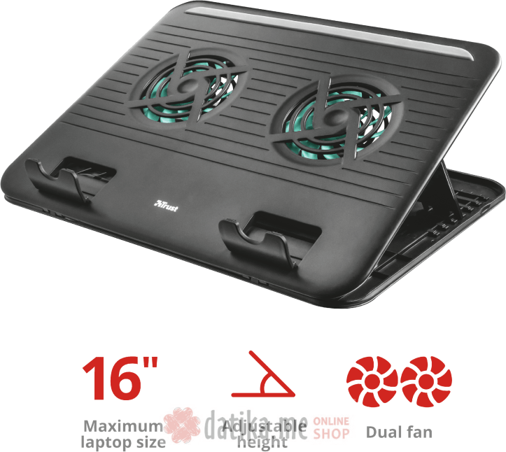 TRUST Cyclone Laptop Cooling Stand