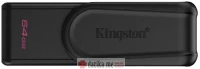 KINGSTON USB DISK DataTraveler Exodia S 64GB USB 3.2 High speed, Swivel cap, Black