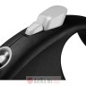 Flexi Povodac Black Design Large Tape 5M Silver