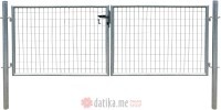 Emix Garden Vrata dvokr 100x50x4mm 100x300cm (okrugli stub),pocinčana