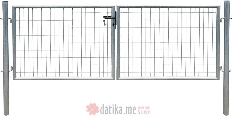 Emix Garden Vrata dvokr 100x50x4mm 100x300cm (okrugli stub),pocinčana