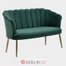 INART DVOSJED VELVET TAMNO ZELENI 130X72X82/44