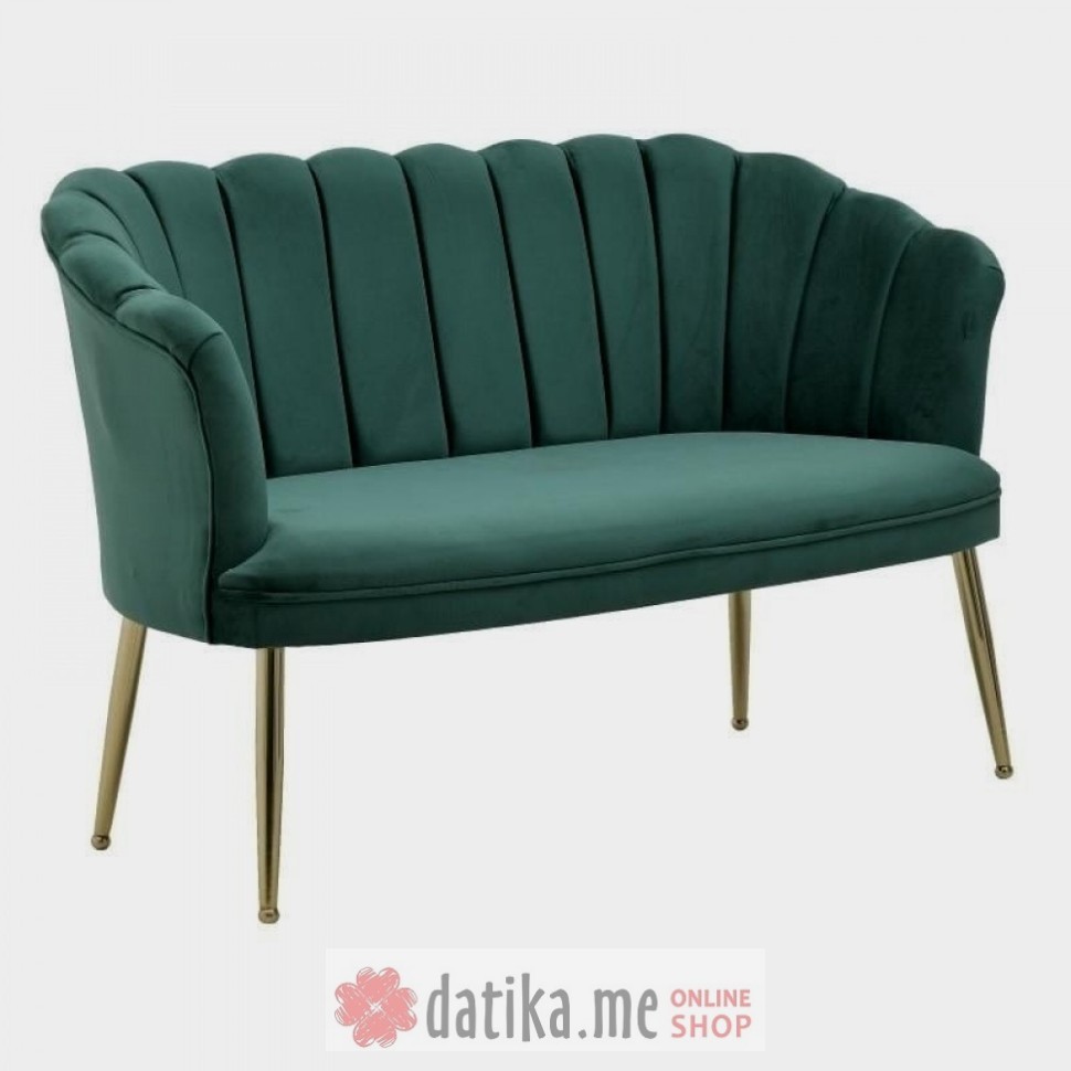 INART DVOSJED VELVET TAMNO ZELENI 130X72X82/44