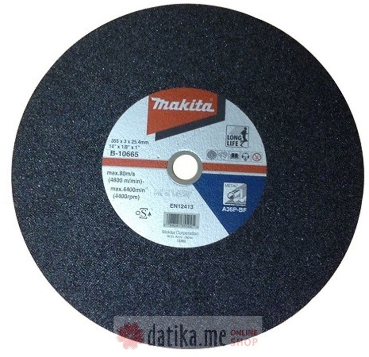 Makita B-10665-5 Brusni disk za sečenje čelika 355mm 5kom