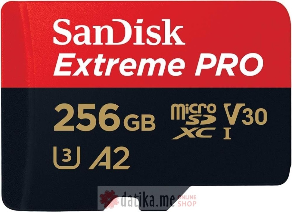 SanDisk 256GB Extreme PRO® microSD UHS-I Card with Adapter  в Черногории