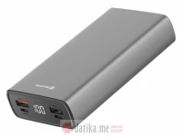 Swissten Aluminium Powerbank 20000 mAh 20W, grey