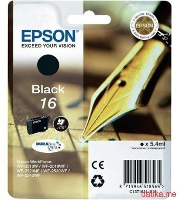 Epson INK JET Br.T1621, (Black) - za WorkForce WF-2520NF AiO/WF2510WF in Podgorica Montenegro