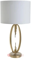 INART LAMPA METAL TABLE LUMINAIRE GOLD/WHITE 33X60cm