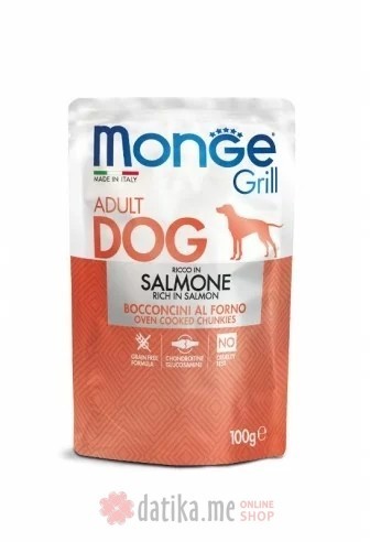 Monge Grill Adult Preliv Losos 100g