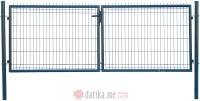 Emix Garden Vrata dvok 3D 200x50x4mm 103x300cm (okrugli stub),zelena