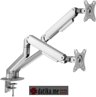 White Shark NEFERITES-II desktop dual monitor stand