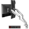 White Shark NEFERITES-II desktop dual monitor stand