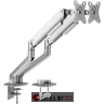 White Shark NEFERITES-II desktop dual monitor stand