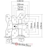 Digitus DA-90360 Multifunkcionalni Mini Stolni PC drzac za drzac za sto