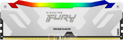 Kingston Renegade Silver/White RGB XMP64GB (2x32GB) DDR5 6400MT/s, KF564C32RWAK2-64