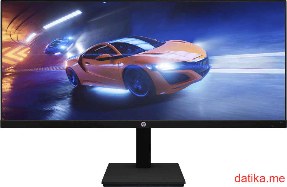 HP X34 34" WQHD (3440 x 1440) IPS 1ms 165Hz 21:9 Gaming Monitor, 2V7W6AA