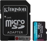 KINGSTON Micro SDXC 256GB Canvas Go! Plus C10 + SD Adapter