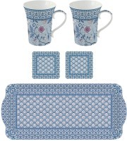 EASY LIFE SET DVIJE SOLJE SA POSLUZAVNIKOM MONSOON BLUE
