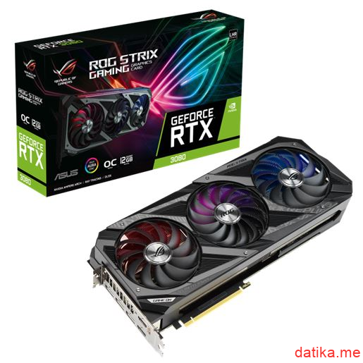 Asus ROG Strix GeForce RTX 3080 OC Edition 12GB GDDR6X, ROG-STRIX-RTX3080-O12G-GAMING в Черногории