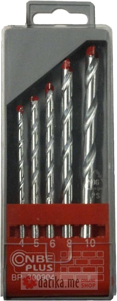 Conmetall Set burgija za kamen, 5 kom ( 4-10 mm)