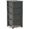 INART SET FIOKA PLASTIKA CRNI 38X46X90