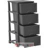INART SET FIOKA PLASTIKA CRNI 38X46X90