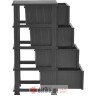 INART SET FIOKA PLASTIKA CRNI 38X46X90