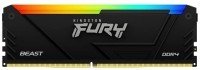 Kingston FURY Beast RGB Black XMP DIMM DDR4 16GB 3200MT/s, KF432C16BB12A/16