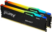 Kingston DDR5 64GB (2x32GB) 6000MHz [FURY BEAST RGB], KF560C30BBAK2-64